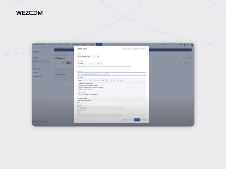 Як створити баг репорт в Jira: приклад заповнення баг репорта англійською мовою – баг репорт шаблон Jira