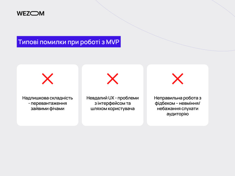 Типові помилки при роботі з mvp: що заважає ефективному запуску mvp