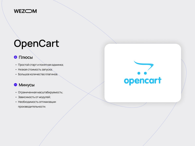 OpenCart CMS плюсы и минусы для ecommerce, популярная cms для интернет магазина