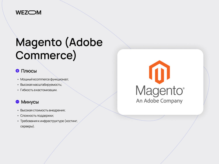 Magento Adobe Commerce возможности платформы, топ cms для интернет магазина