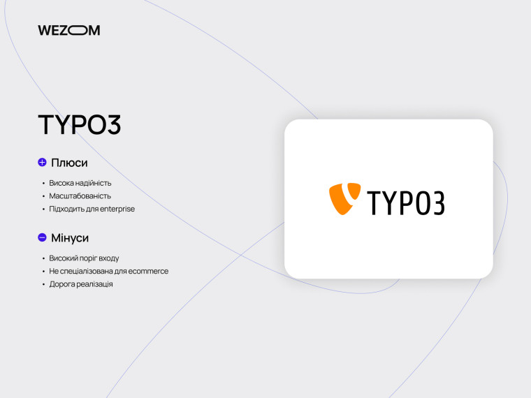 TYPO3 CMS можливості enterprise рівня, рейтинг cms систем для бізнесу