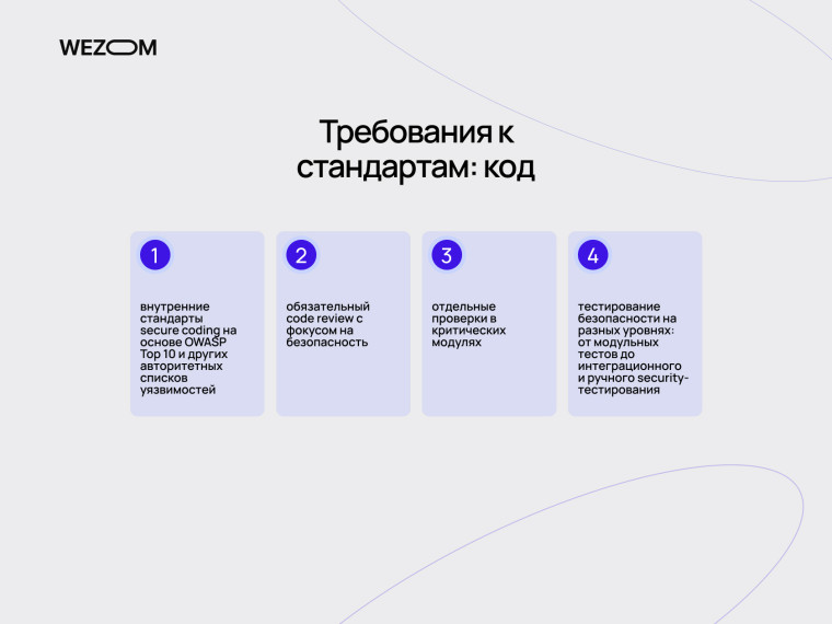 Требования к стандартам кодирования: secure coding, аудит безопасности и проверка кода согласно требованиям safety and security
