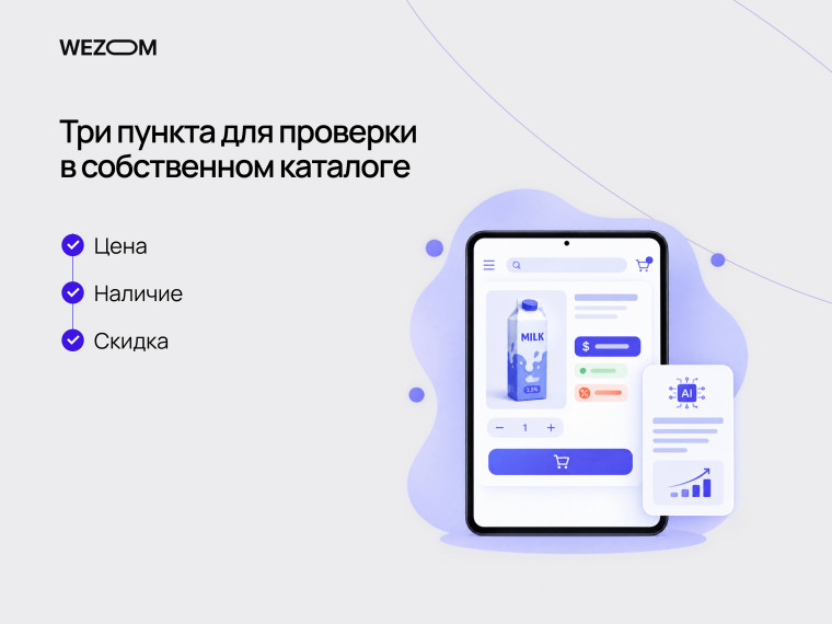 Проверка цены, наличия и скидки товара в онлайн-каталоге с помощью AI