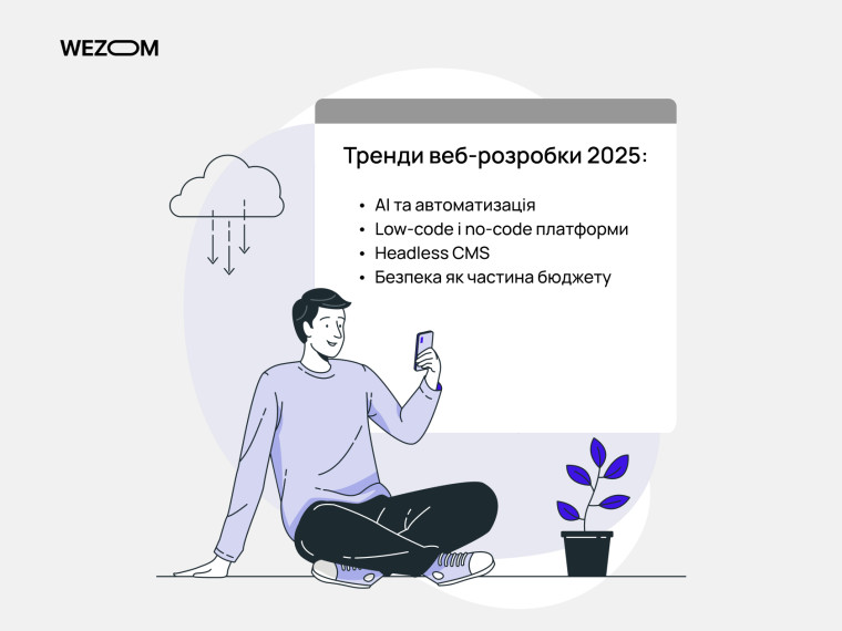  Тренди створення сайту у 2025: AI, low-code, headless CMS, безпека як частина бюджету
