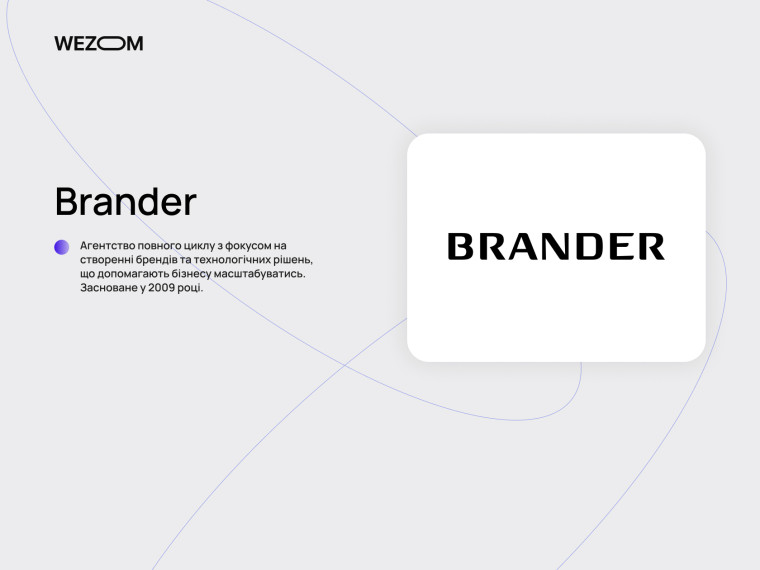 Brander &mdash; компанія зі створення інтернет магазинів та брендів для масштабування бізнесу
