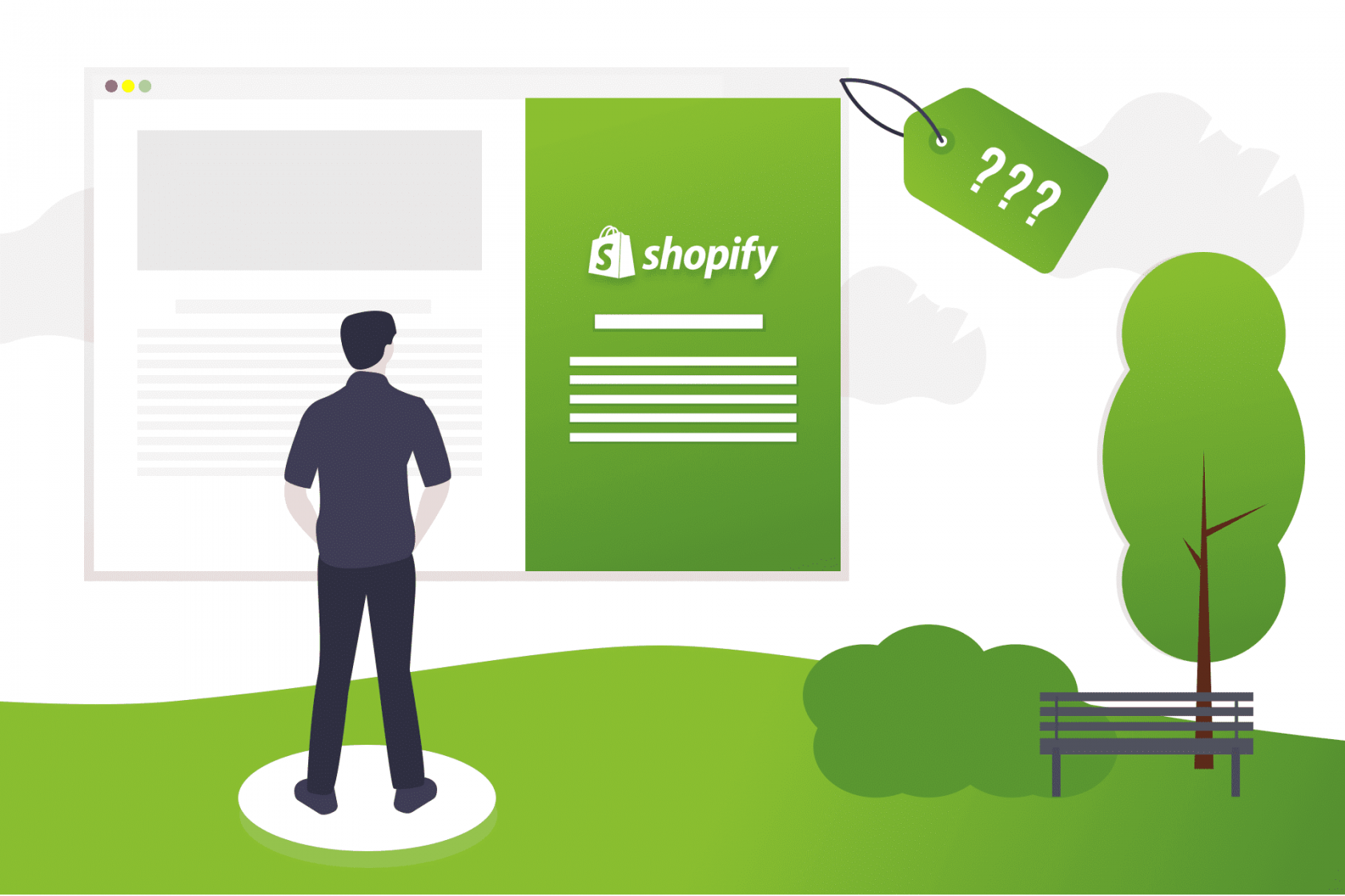 Как люди взаимодействуют с сайтом Shopify