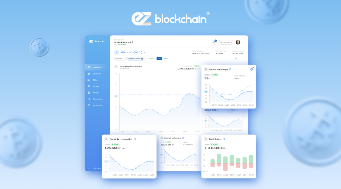 EZ Blockchain: live-дашборд для фмониторинга майнинга