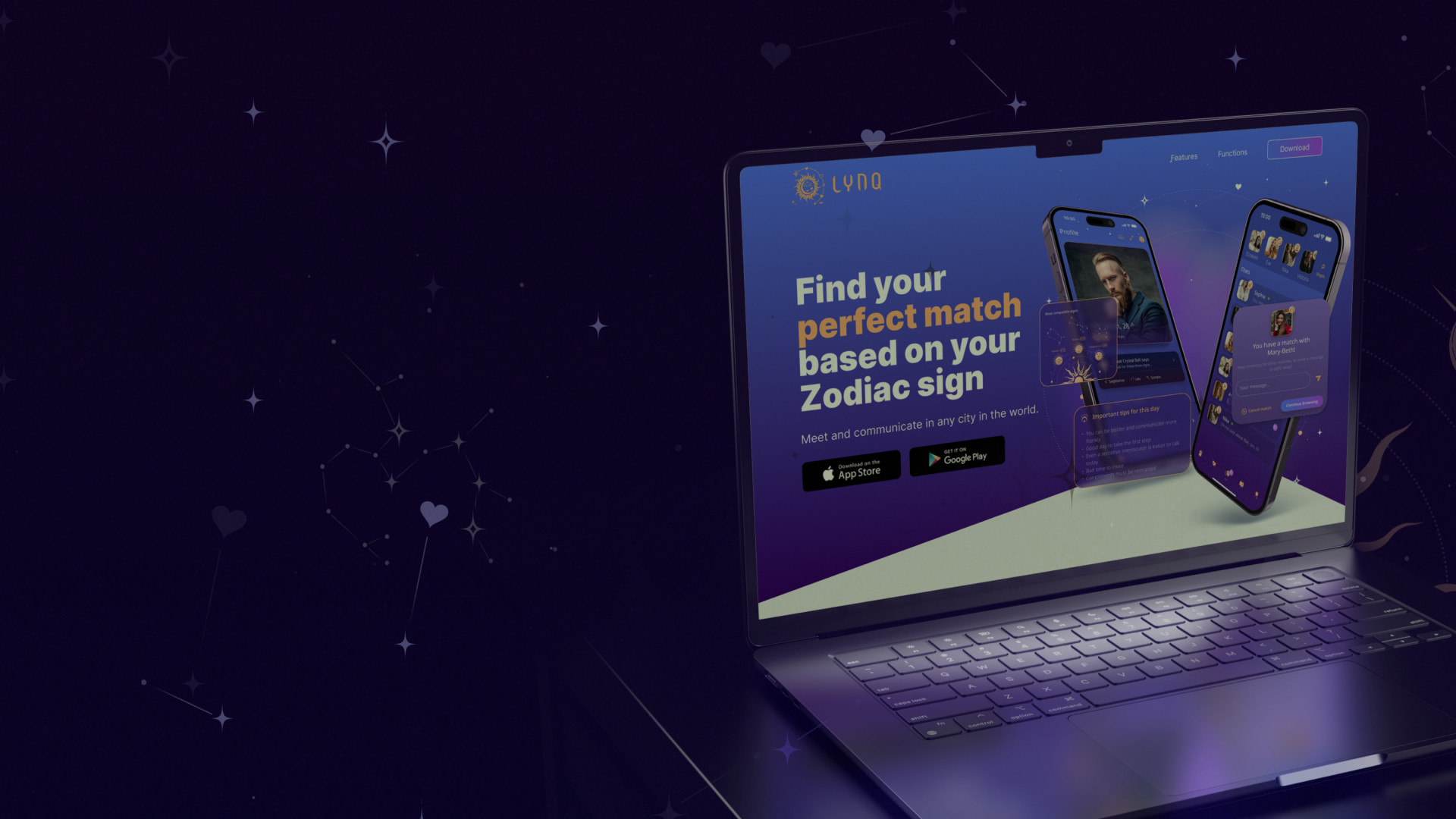 LYNQ Promo: лендинг для презентации мобильного EdTech-продукта