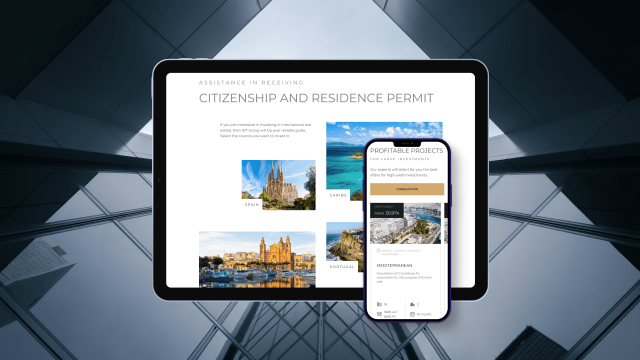WT Group: диджитал-платформа для международного агентства недвижимости
