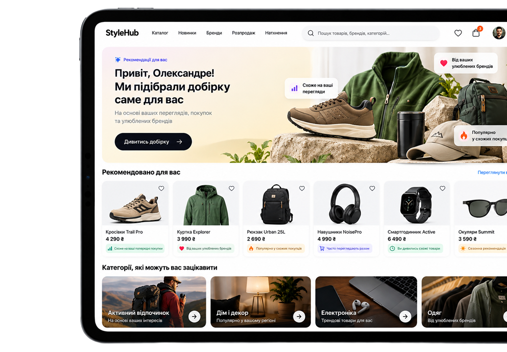 AI-персоналізація для eCommerce