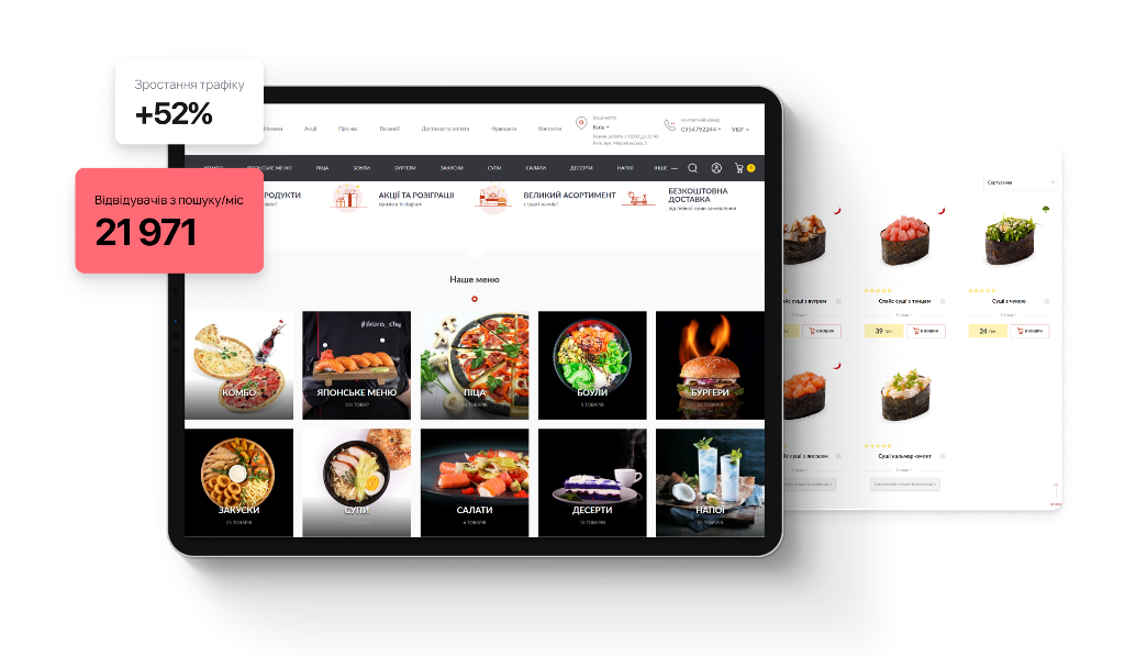 Розкрутка сайту ресторану в інтернеті