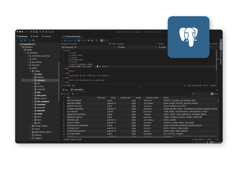 Разработка на PostgreSQL